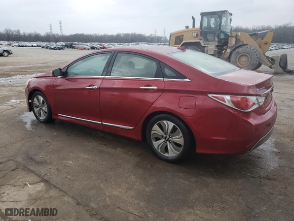 2013 Hyundai Sonata Hybrid with VIN KMHEC4A49DA081128, listed as a Copart auction lot 44517285 with 130,565 mi miles and Clean Title. Bid and sale history available at carsss.com. Image 2.