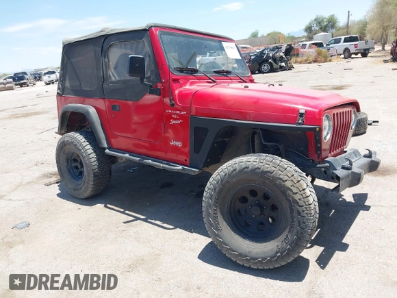 2000 Jeep Wrangler Sport with VIN 1J4FA49S0YP731544, listed as a IAAI auction lot 42570831 with Not provided miles and . Bid and sale history available at DreamBid. Image 1.