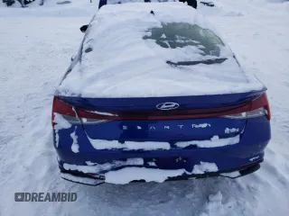 2021 Hyundai Elantra Blue z VIN KMHLM4AJ3MU005316, wystawiony jako Copart lot #46114245 z przebiegiem 89 926 mil mil oraz Szkoda całkowita • Salvage title. Historia ofert i sprzedaży dostępna na DreamBid. Obrazek 6.