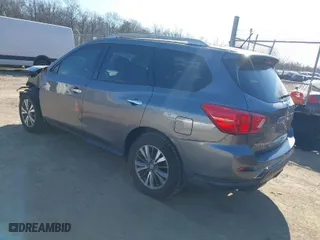 2017 Nissan Pathfinder S with VIN 5N1DR2MM7HC669307, listed as a IAAI auction lot 41635383 with 75,847 mi miles. Bid and sale history available at carsss.com. Image 3.