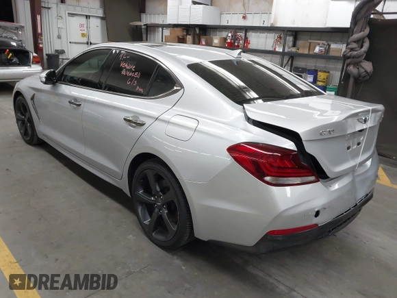2019 Genesis G70 Advanced with VIN KMTG44LA2KU025977, listed as a IAAI auction lot 42432585 with 25,227 mi miles and . Bid and sale history available at DreamBid. Image 3.