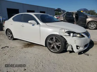 2009 Lexus IS 250 with VIN JTHBK262595086475, listed as a Copart auction lot 52990225 with 80,837 mi miles and Salvage Title. Bid and sale history available at carsss.com. Image 4.