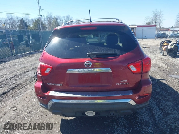 2018 Nissan Pathfinder SV z VIN 5N1DR2MM5JC614716, wystawiony jako IAAI lot #41762250 z przebiegiem 94 825 mil mil oraz . Historia ofert i sprzedaży dostępna na DreamBid. Obrazek 17.