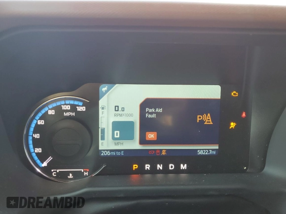2024 Ford Bronco Outer Banks with VIN 1FMDE8BH3RLB07202, listed as a Copart auction lot 55142595 with 5,822 mi miles and Salvage title. Bid and sale history available at DreamBid. Image 9.