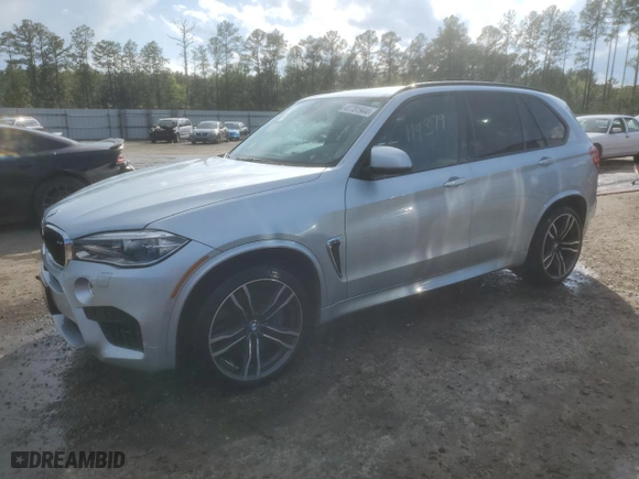 2015 BMW X5 M with VIN 5YMKT6C5XF0C89188, listed as a Copart auction lot 47781944 with 119,379 mi miles. Bid and sale history available at carsss.com. Image 1.