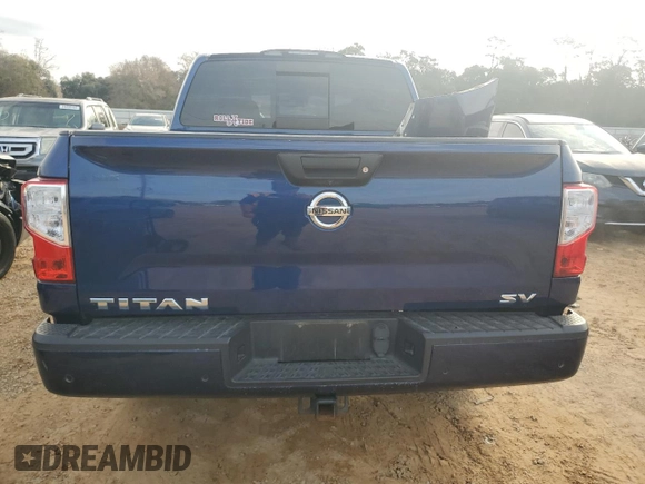 2020 Nissan Titan Platinum Reserve with VIN 1N6AA1EFXLN505021, listed as a Copart auction lot 41728575 with 64,623 mi miles and Salvage title. Bid and sale history available at DreamBid. Image 6.