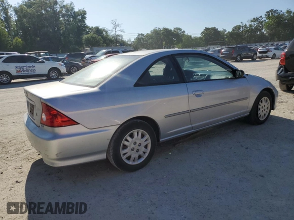 2005 Honda Civic Cpe LX with VIN 1HGEM22535L020118, listed as a Copart auction lot 52346185 with 148,777 mi miles and Salvage Title. Bid and sale history available at carsss.com. Image 3.