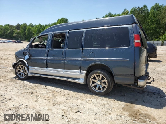 2014 GMC Savana Cargo Van Upfitter with VIN 1GDS7DC48E1164054, listed as a Copart auction lot 52157884 with 0 mi miles and Salvage Title. Bid and sale history available at carsss.com. Image 2.