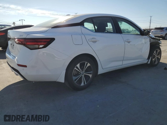 2021 Nissan Sentra SV with VIN 3N1AB8CV2MY328121, listed as a Copart auction lot 50054875 with 45,212 mi miles and Salvage Title. Bid and sale history available at carsss.com. Image 3.
