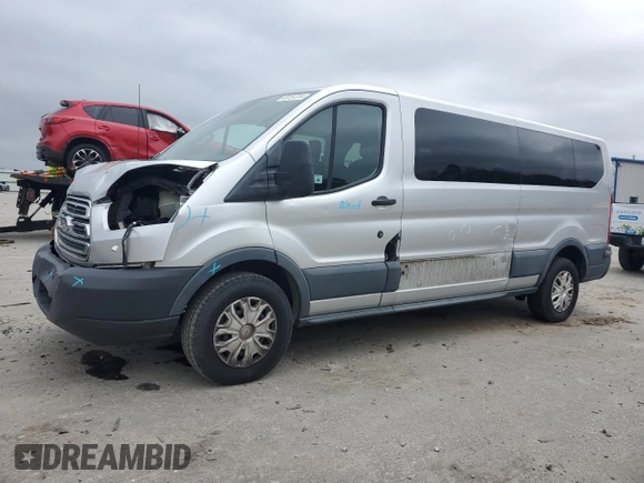 2016 Ford Transit Wagon XL with VIN 1FBZX2ZM4GKA30027, listed as a Copart auction lot 86151314 with 0 mi miles and Salvage Title. Bid and sale history available at carsss.com. Image 1.