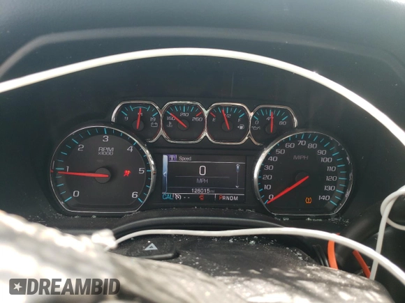 2016 Chevrolet Silverado 1500 LT with VIN 3GCUKREC0GG213703, listed as a Copart auction lot 47558925 with 126,015 mi miles and Salvage Title. Bid and sale history available at DreamBid. Image 9.