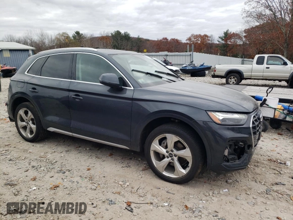2021 Audi Q5 Prestige with VIN WA1CAAFY5M2077240, listed as a Copart auction lot 77974424 with 53,153 mi miles and Salvage Title. Bid and sale history available at carsss.com. Image 4.