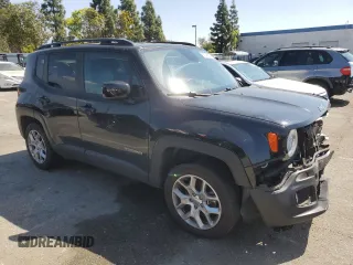 2018 Jeep Renegade Latitude with VIN ZACCJABB9JPH49826, listed as a Copart auction lot 55145805 with 97,752 mi miles and Salvage Title. Bid and sale history available at DreamBid. Image 4.