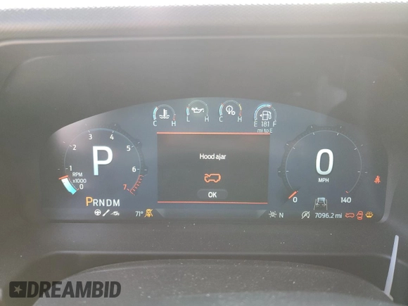 2024 Ford Bronco Raptor with VIN 1FMEE0RR6RLA11617, listed as a Copart auction lot 52641585 with 7,096 mi miles and Salvage title. Bid and sale history available at DreamBid. Image 9.