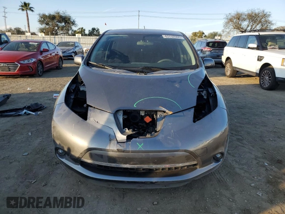 2016 Nissan LEAF SL with VIN 1N4BZ0CP7GC313004, listed as a Copart auction lot 43732005 with 81,574 mi miles and Salvage Title. Bid and sale history available at carsss.com. Image 5.