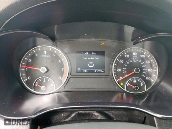 2019 Kia Optima LX with VIN 5XXGT4L3XKG307325, listed as a Copart auction lot 51004105 with 141,259 mi miles and Salvage Title. Bid and sale history available at DreamBid. Image 9.