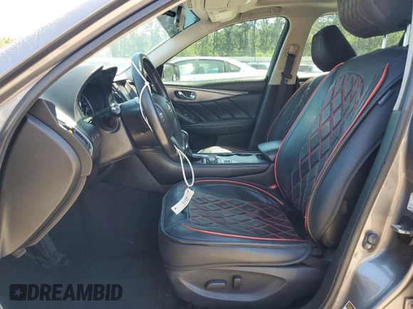 2015 Infiniti Q50 z VIN JN1BV7AR4FM405041, wystawiony jako Copart lot #57530615 z przebiegiem 95 664 mil mil oraz Szkoda całkowita • Salvage title. Historia ofert i sprzedaży dostępna na DreamBid. Obrazek 7.