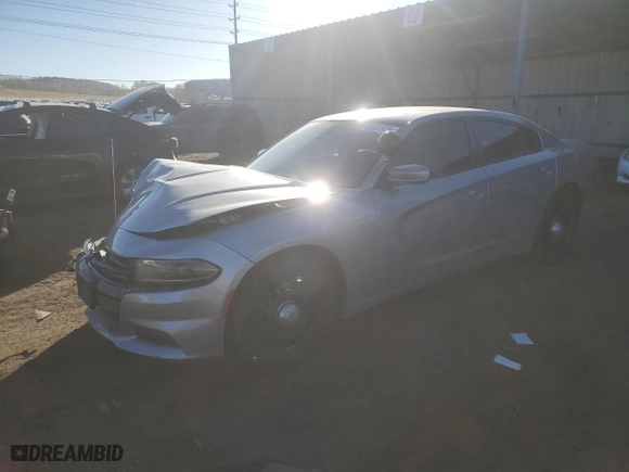 2016 Dodge Charger Police with VIN 2C3CDXKT6GH165644, listed as a Copart auction lot 43661975 with 89,549 mi miles and Salvage Title. Bid and sale history available at carsss.com. Image 1.