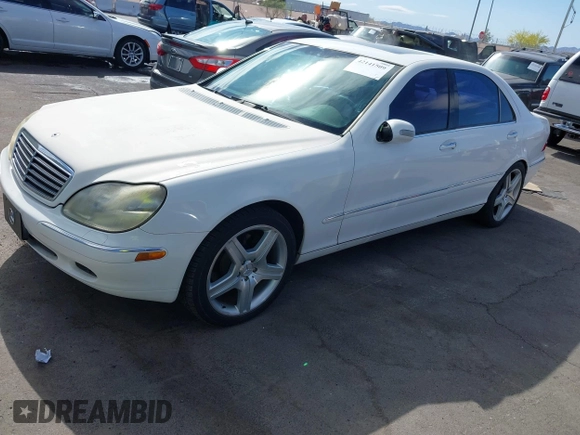 2002 Mercedes-Benz S 5.0L with VIN WDBNG75J92A261294, listed as a IAAI auction lot 42141509 with 116,532 mi miles. Bid and sale history available at carsss.com. Image 2.