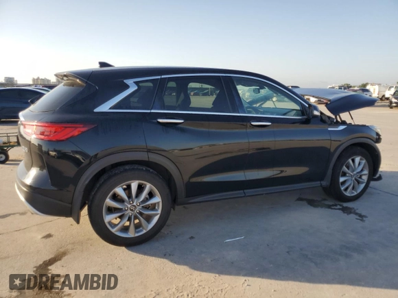 2022 Infiniti QX50 Pure with VIN 3PCAJ5AA9NF117753, listed as a Copart auction lot 56597475 with 30,680 mi miles and Salvage title. Bid and sale history available at DreamBid. Image 3.