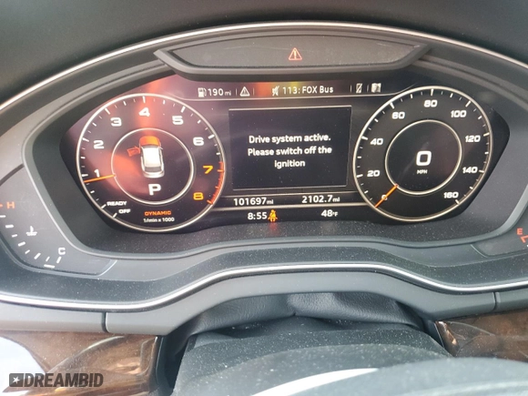 2018 Audi Q5 Premium Plus with VIN WA1BNAFY5J2242344, listed as a Copart auction lot 53663615 with 101,697 mi miles and Salvage Title. Bid and sale history available at carsss.com. Image 9.