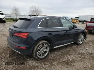 2018 Audi Q5 Premium Plus with VIN WA1BNAFY9J2216877, listed as a Copart auction lot 45960705 with 92,753 mi miles and Salvage Title. Bid and sale history available at carsss.com. Image 3.