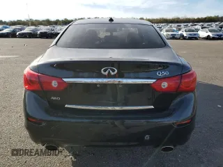 2014 Infiniti Q50 Premium with VIN JN1BV7ARXEM688219, listed as a Copart auction lot 41666885 with 143,813 mi miles and Salvage Title. Bid and sale history available at carsss.com. Image 6.