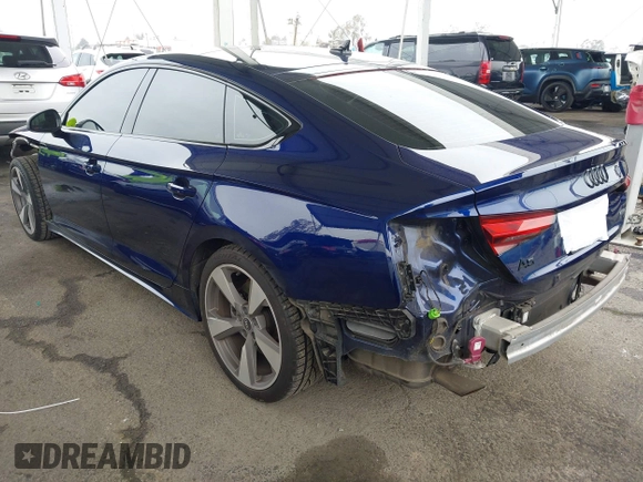 2021 Audi A5 Sportback S line Premium Plus with VIN WAUFACF52MA062945, listed as a IAAI auction lot 41808108 with 68,737 mi miles. Bid and sale history available at carsss.com. Image 3.