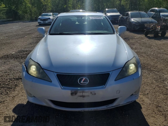 2006 Lexus IS 250 with VIN JTHCK262565003403, listed as a Copart auction lot 57654435 with 268,737 mi miles and Clean title. Bid and sale history available at DreamBid. Image 5.