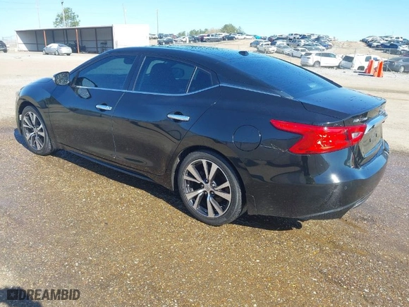 2017 Nissan Maxima SR with VIN 1N4AA6AP0HC365858, listed as a IAAI auction lot 41869483 with 105,952 mi miles. Bid and sale history available at carsss.com. Image 3.