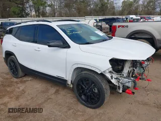 2020 GMC Terrain SLT with VIN 3GKALPEX3LL290305, listed as a IAAI auction lot 41770615 with 107,448 mi miles. Bid and sale history available at carsss.com. Image 1.