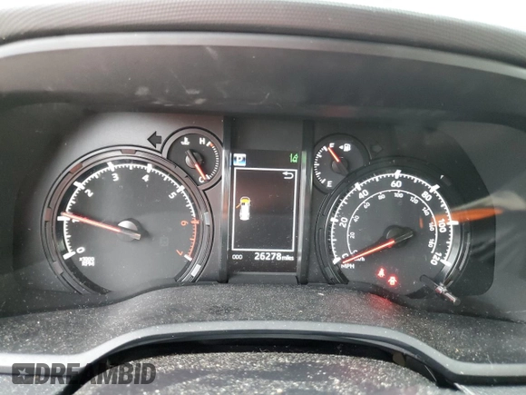 2023 Toyota 4Runner SR5 with VIN JTEMU5JR5P6104499, listed as a Copart auction lot 60705645 with 26,278 mi miles and Salvage title. Bid and sale history available at DreamBid. Image 9.
