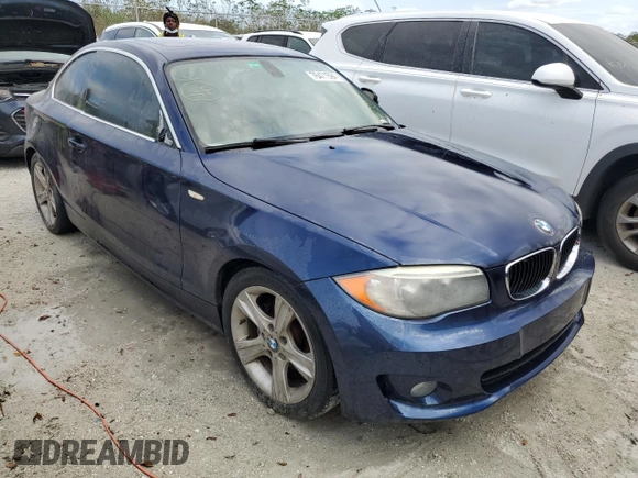 2013 BMW 1 Series 128i with VIN WBAUP7C51DVP24816, listed as a Copart auction lot 76471594 with Not Provided miles and Salvage Title. Bid and sale history available at carsss.com. Image 4.