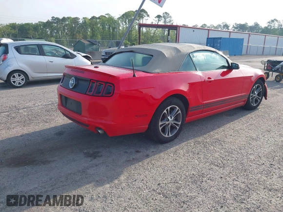 2014 Ford Mustang V6 with VIN 1ZVBP8EM9E5275890, listed as a IAAI auction lot 42101000 with 176,628 mi miles. Bid and sale history available at carsss.com. Image 4.