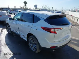 2021 Acura RDX w/Technology Package with VIN 5J8TC2H5XML019533, listed as a IAAI auction lot 41823412 with 14,020 mi miles. Bid and sale history available at carsss.com. Image 3.