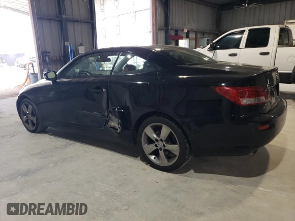 2011 Lexus IS 250 C z VIN JTHFF2C27B2516993, wystawiony jako Copart lot #58321315 z przebiegiem 168 763 mil mil oraz Szkoda całkowita • Salvage title. Historia ofert i sprzedaży dostępna na DreamBid. Obrazek 2.