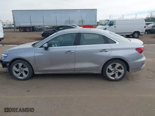 2024 Audi A3 Premium with VIN WAUAUDGY4RA082038, listed as a IAAI auction lot 41487777 with 24,797 mi miles. Bid and sale history available at carsss.com. Image 14.