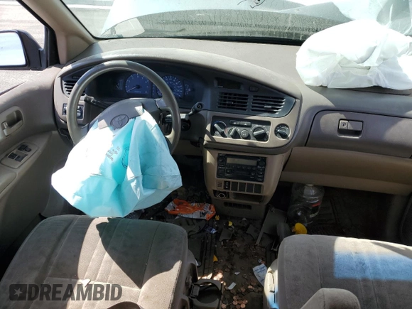 2002 Toyota Sienna LE with VIN 4T3ZF13C72U491201, listed as a Copart auction lot 53163815 with Not Provided miles and Salvage Title. Bid and sale history available at DreamBid. Image 8.