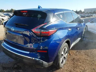 2020 Nissan Murano S with VIN 5N1AZ2AJ3LN152063, listed as a IAAI auction lot 41376186 with 85,022 mi miles. Bid and sale history available at carsss.com. Image 4.