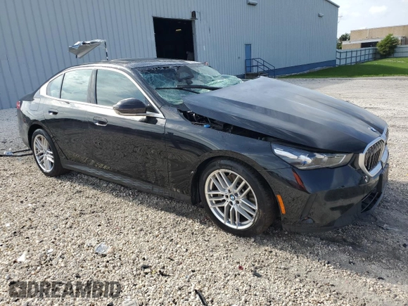 2024 BMW 5 Series 530i xDrive with VIN WBA53FJ04RCP78924, listed as a Copart auction lot 60142525 with Not provided miles and Non repairable. Bid and sale history available at DreamBid. Image 4.