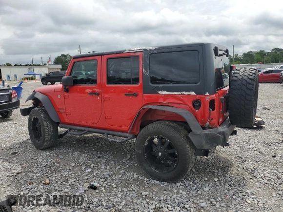 2015 Jeep Wrangler Unlimited Sport with VIN 1C4BJWDG6FL568082, listed as a Copart auction lot 58242945 with 114,637 mi miles and Salvage title. Bid and sale history available at DreamBid. Image 2.