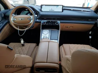 2021 Genesis GV80 with VIN KMUHCESC1MU075011, listed as a Copart auction lot 82869404 with 13,816 mi miles and Salvage title. Bid and sale history available at DreamBid. Image 8.