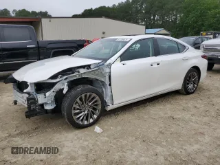 2025 Lexus ES 300h Luxury with VIN 58AEA1C10SU055657, listed as a Copart auction lot 61180675 with 13,701 mi miles and Salvage title. Bid and sale history available at DreamBid. Image 1.