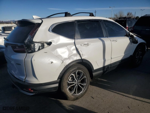 2020 Honda CR-V EX-L with VIN 5J6RW2H84LA012981, listed as a Copart auction lot 48955145 with 45,525 mi miles and Salvage Title. Bid and sale history available at carsss.com. Image 3.