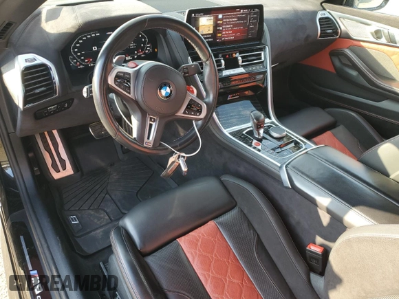 2023 BMW M8 Competition with VIN WBSDZ0C00PCL89792, listed as a Copart auction lot 88735965 with 22,068 mi miles and Salvage Title. Bid and sale history available at carsss.com. Image 8.