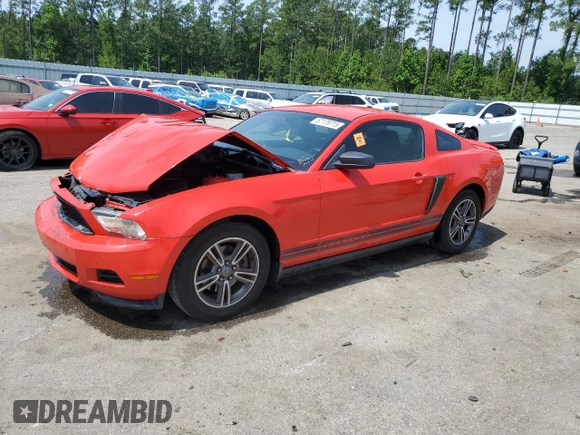 2012 Ford Mustang Premium with VIN 1ZVBP8AMXC5270605, listed as a Copart auction lot 57178715 with 139,424 mi miles and Salvage title. Bid and sale history available at DreamBid. Image 1.