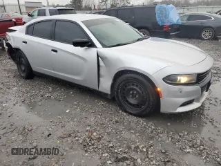 2018 Dodge Charger Police with VIN 2C3CDXKT0JH330370, listed as a Copart auction lot 87952225 with 141,104 mi miles and Salvage Title. Bid and sale history available at carsss.com. Image 4.