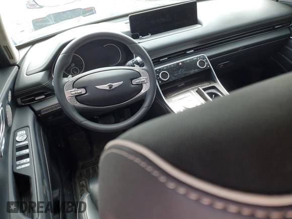 2024 Genesis GV80 with VIN KMUHCESC0RU201849, listed as a Copart auction lot 52425295 with 4,747 mi miles and Salvage title. Bid and sale history available at DreamBid. Image 8.
