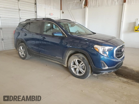 2021 GMC Terrain SLE with VIN 3GKALTEV5ML387420, listed as a Copart auction lot 48223765 with 33,424 mi miles and Salvage title. Bid and sale history available at DreamBid. Image 4.