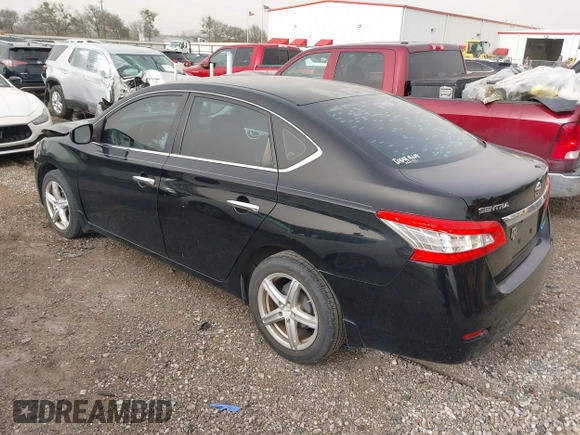 2013 Nissan Sentra SV with VIN 1N4AB7AP9DN906696, listed as a IAAI auction lot 41668608 with 72,207 mi miles. Bid and sale history available at carsss.com. Image 3.